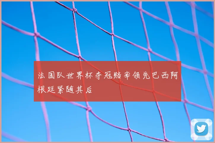 法国队世界杯夺冠赔率领先巴西阿根廷紧随其后